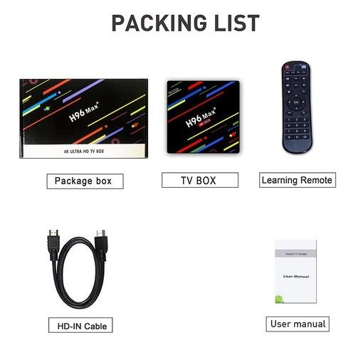Android TV Box H96 Max+ Ram 4GB Rom 32GB - H96 Max+ 4+32G