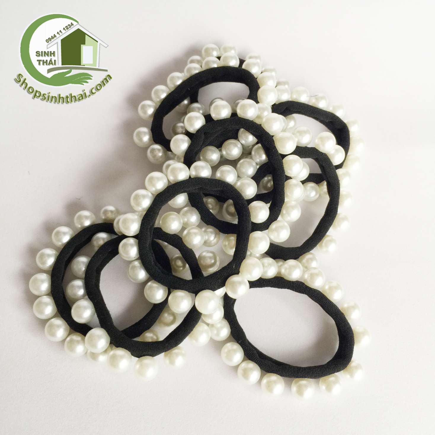 [HCM]Dây thun cột tóc đính ngọc trai