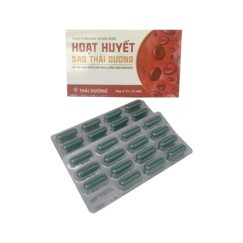 TPBVSK Hoạt Huyết ( hộp 2 vỉ x 15 viên) - Sao Thái Dương