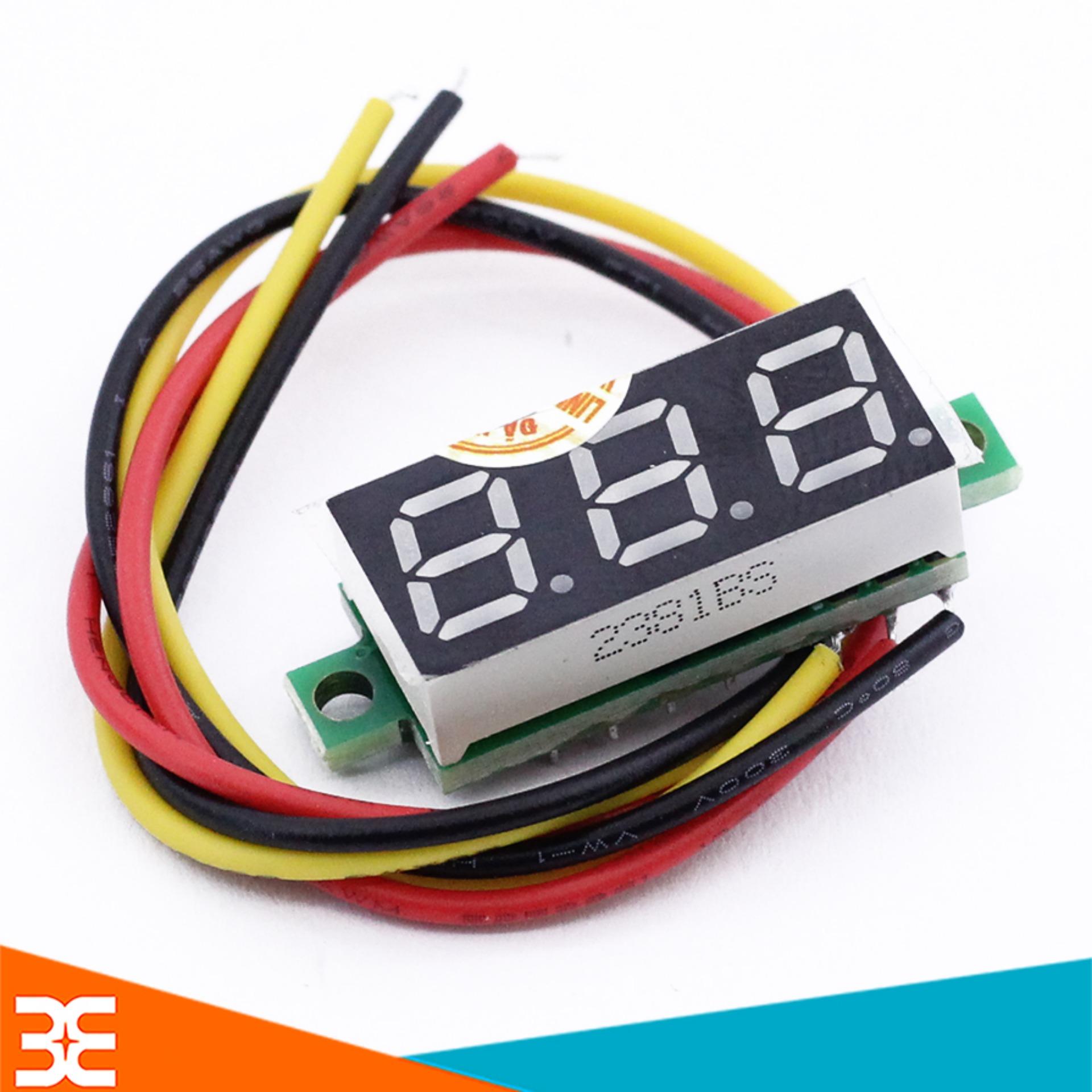 Vôn Kế Điện Tử 0.28 Inch 0-100VDC Đỏ