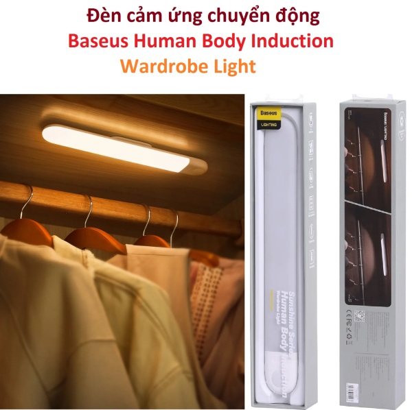 Bảng giá Đèn cảm ứng chuyển động Baseus Human Body Induction Wardrobe Light DGSUN-YB02 Phong Vũ