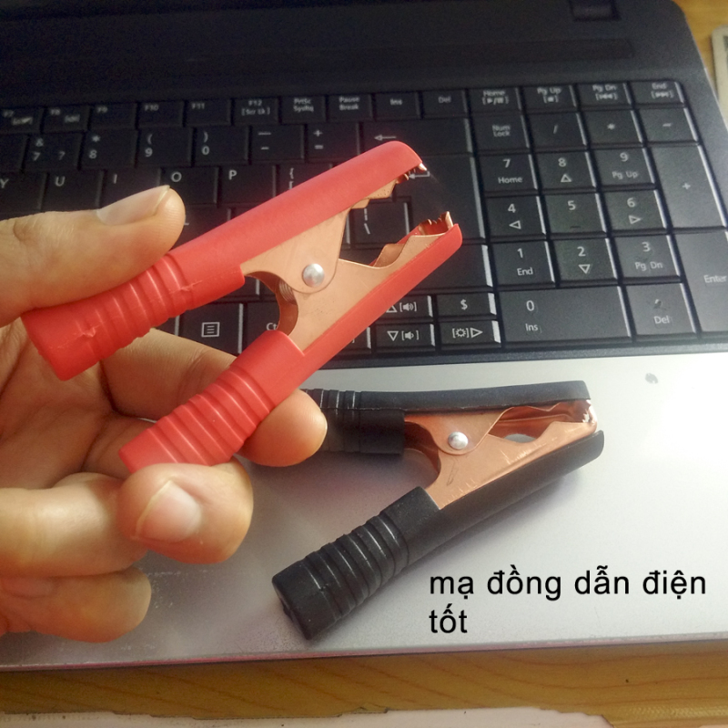 Bảng giá Bộ 2 Đầu kẹp Điện cá sấu Loại lớn 100A