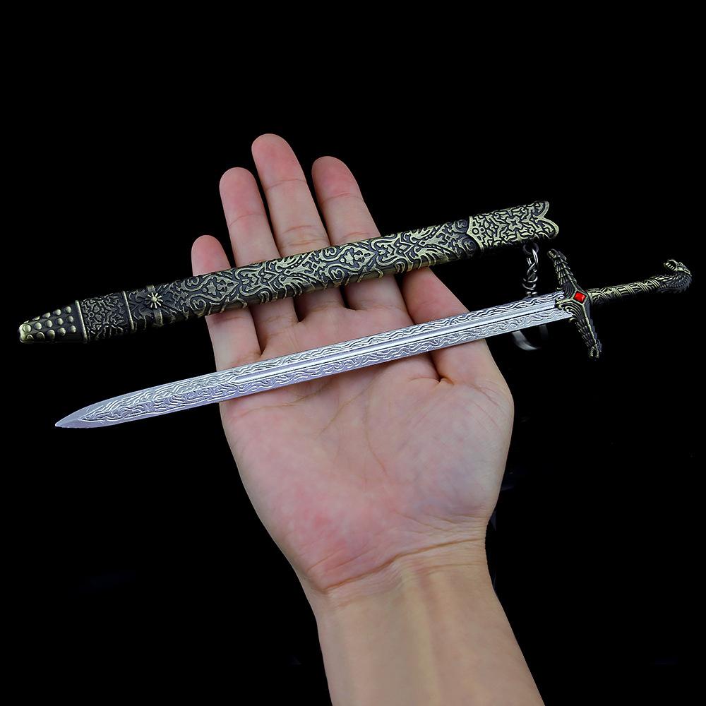 Mô hình móc khóa Kiếm Oathkeeper trong Game of Thrones GOT (tặng kèm bộ giá đỡ)