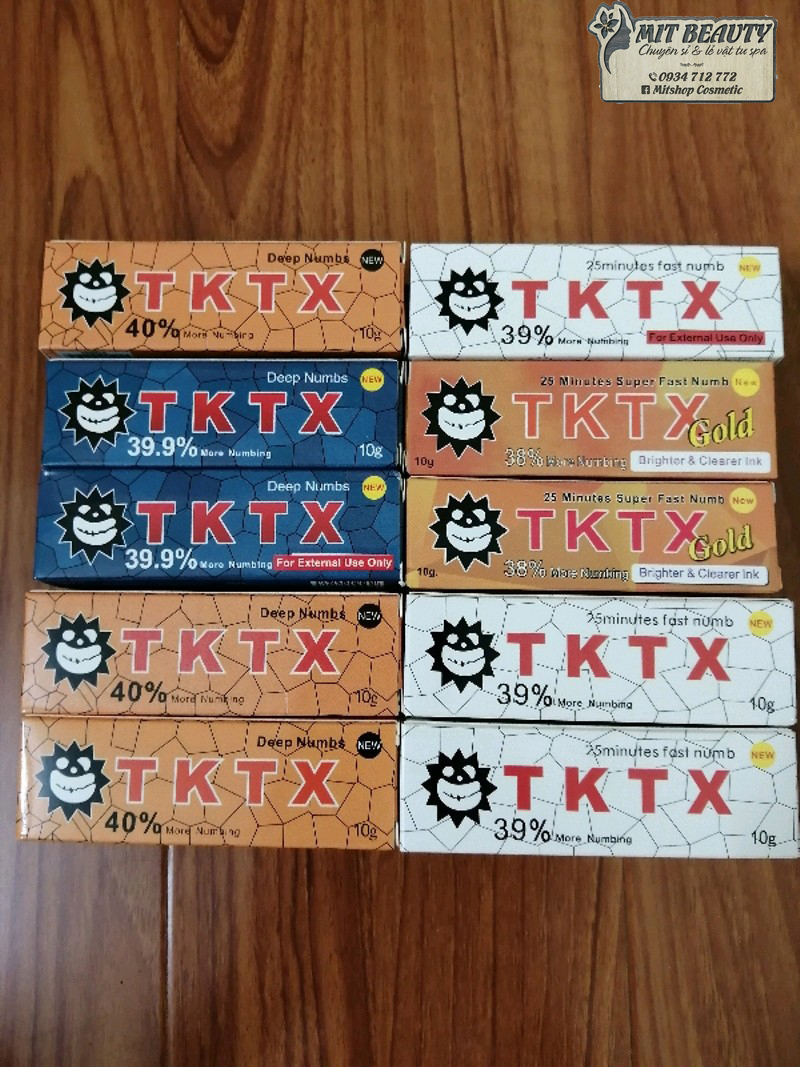 [HCM]Kem ủ tê TKTX nhãn vàng Nồng độ 38%.