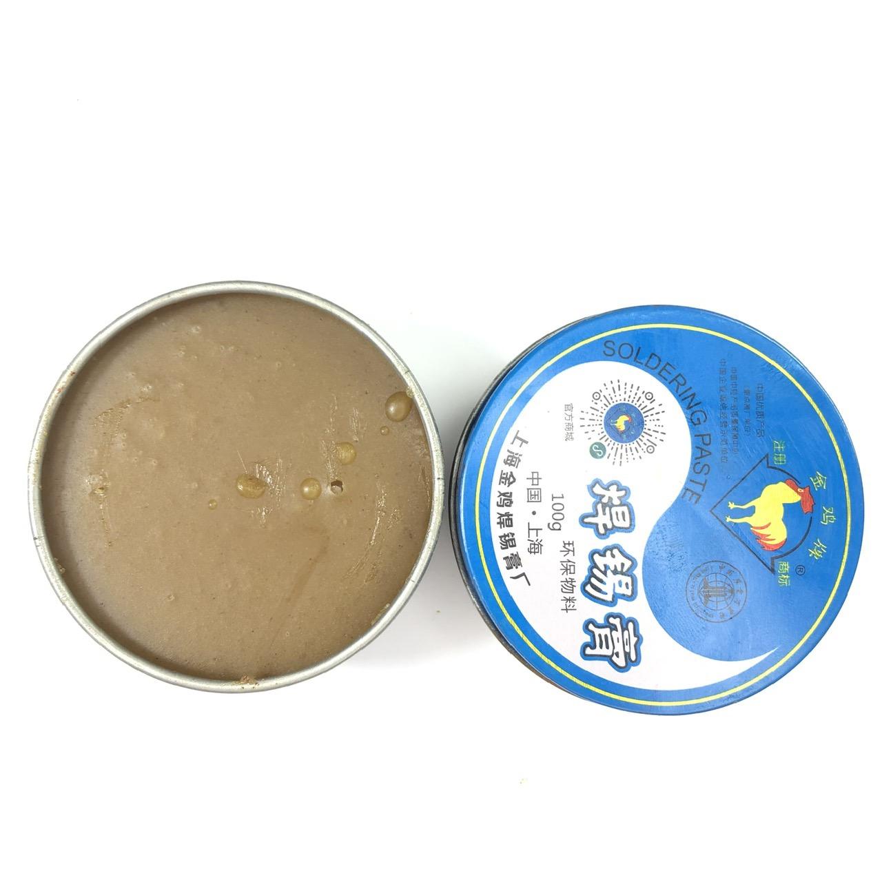 Mỡ hàn thiếc hỗ trợ hàn mạch Con Gà Vàng, lọ 100g
