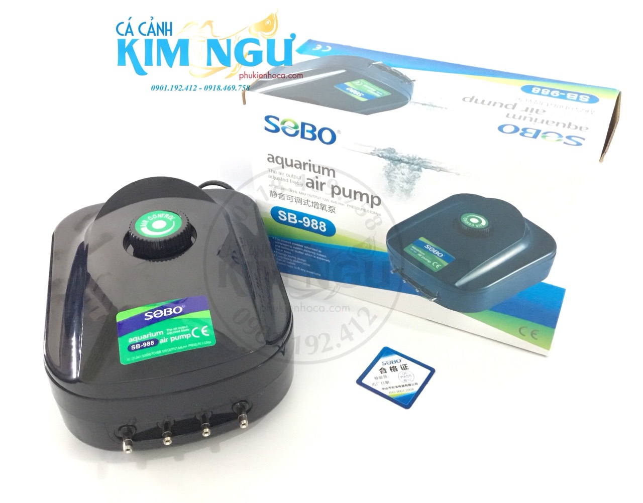 Máy Sủi Oxy Hồ Cá SOBO SB 988 ( 4 Đầu Ra )