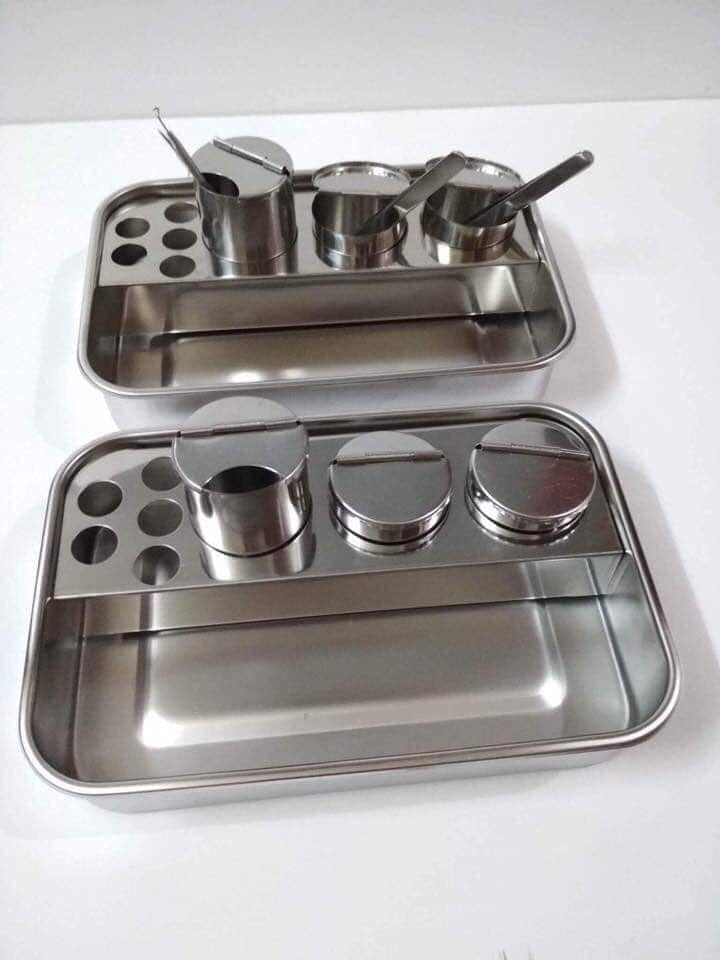 Khay inox đa năng đựng dụng cụ y tế, spa