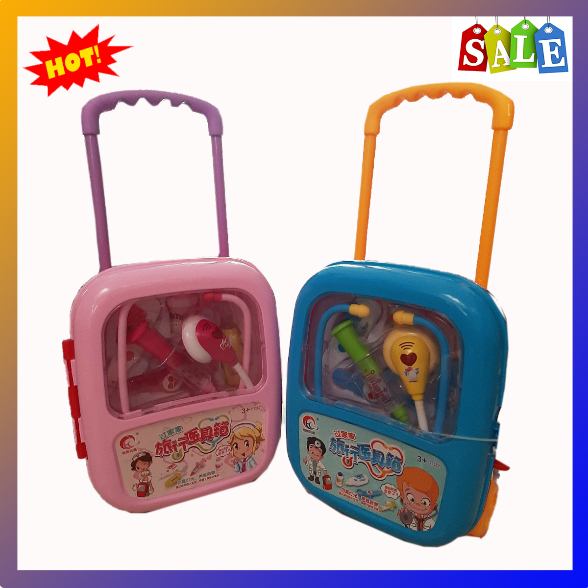 Bộ đồ chơi bác sĩ Vali kéo cao cấp cho bé