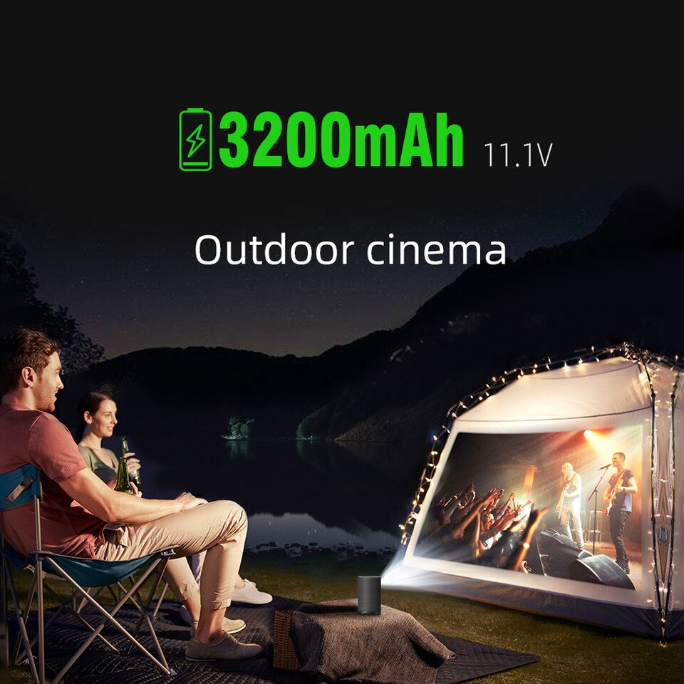 Máy chiếu Mini Byintek P30 – 6000 Lumens, HD, Android, Pin 3200 mAh