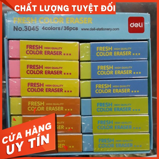 Gôm tẩy màu đeli 3045