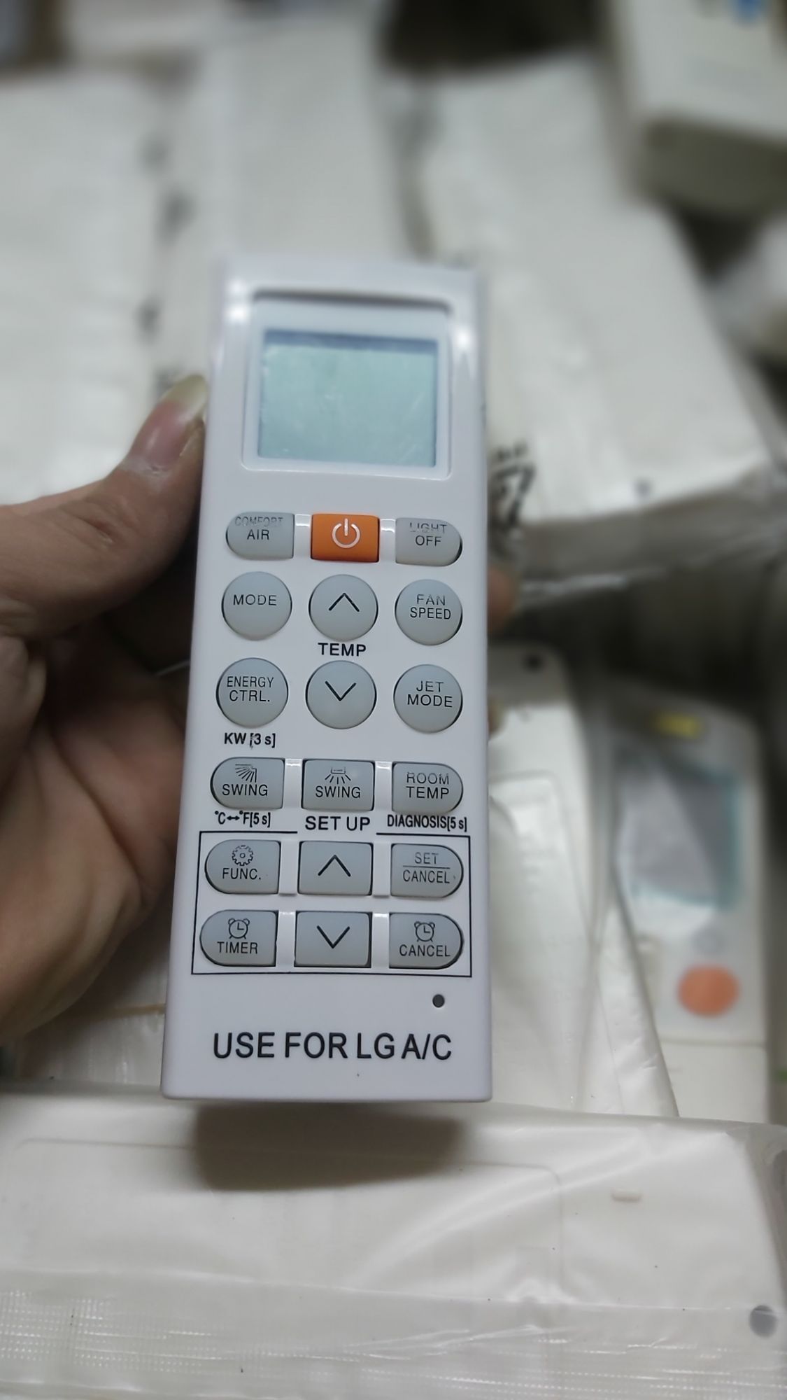 khiển điều hòa LG nút cam