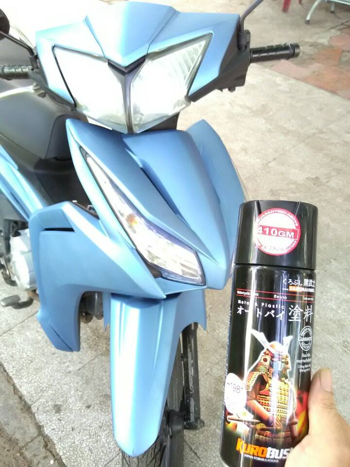 Sơn xịt samurai H198 màu xanh băng giá