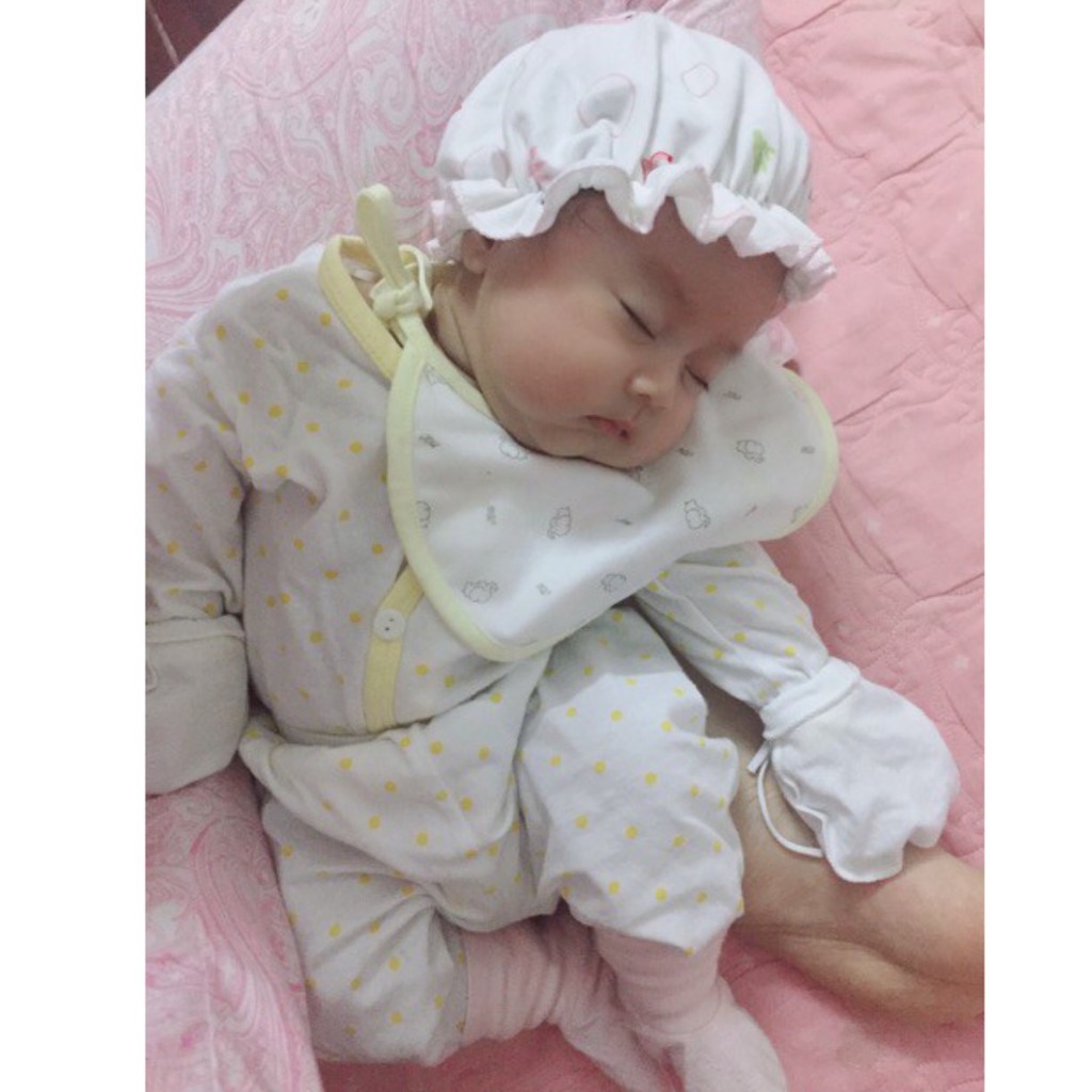 Nón Sơ Sinh Cotton Chun Mềm Cho Bégái