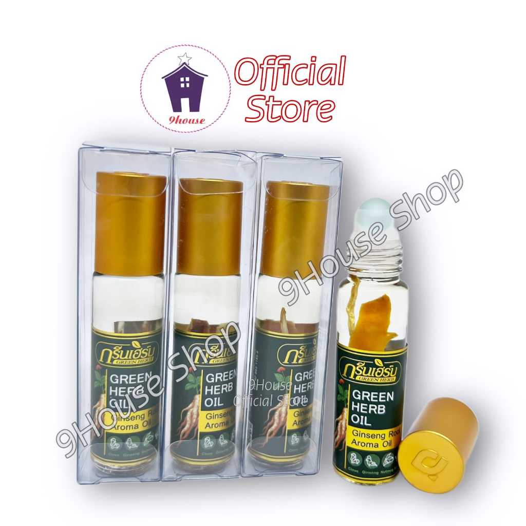 01 Dầu Nhân Sâm Ginseng Green Herb Oil Thái Lan (8ml/chai)