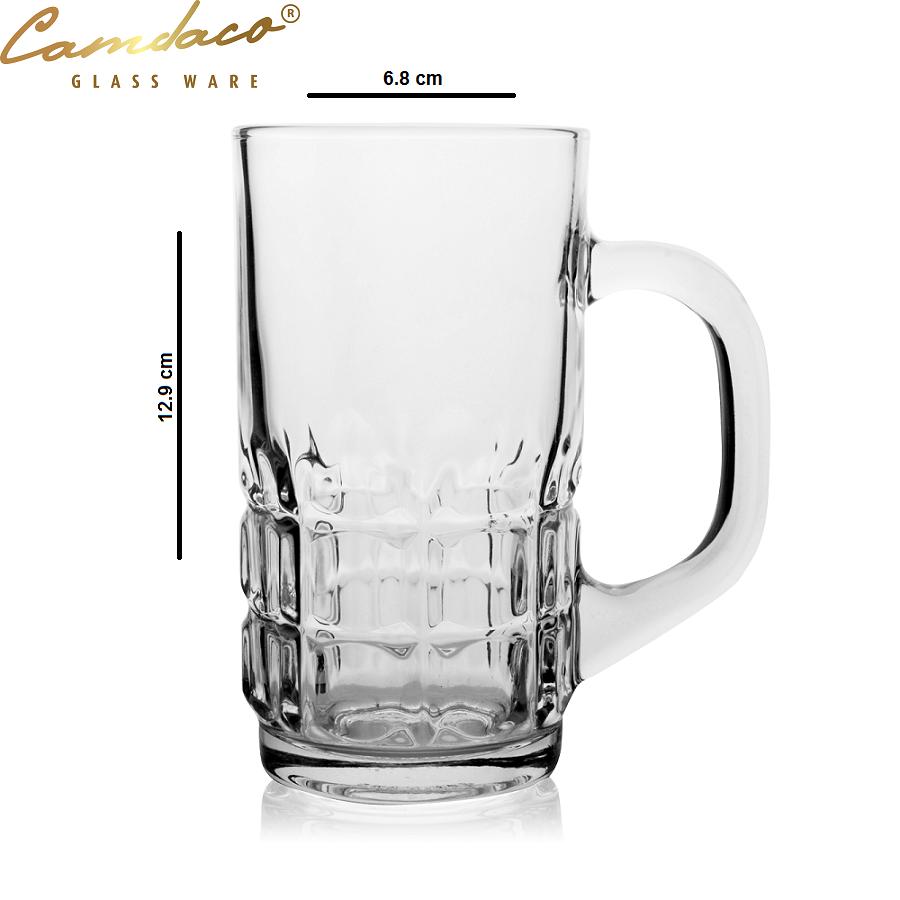 Bộ 12 Ly Thủy Tinh Có Quai Uống Cà Phê 325ML - CẨM ĐẠT