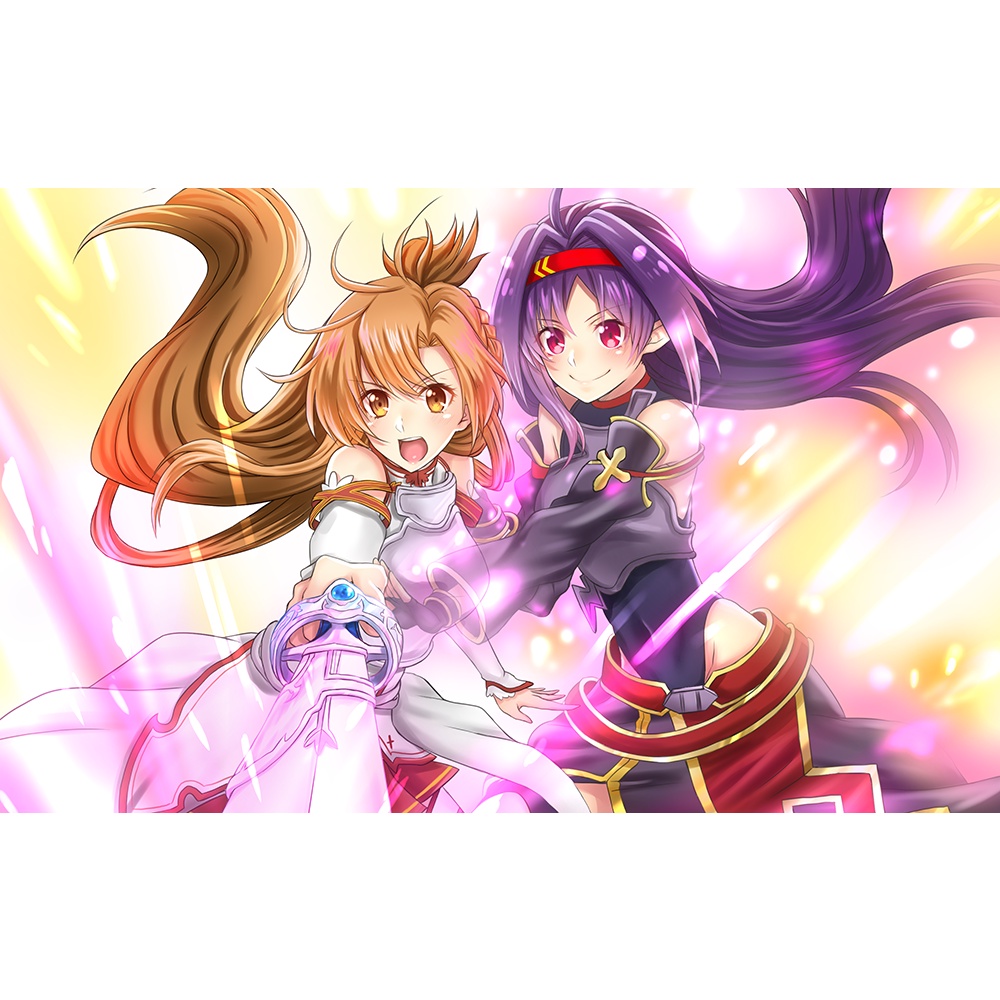 Poster A4 dán tường Anime, decal 21x30 trang trí có keo Sword Art Online II Wallpapers (1), nhận in theo yêu cầu