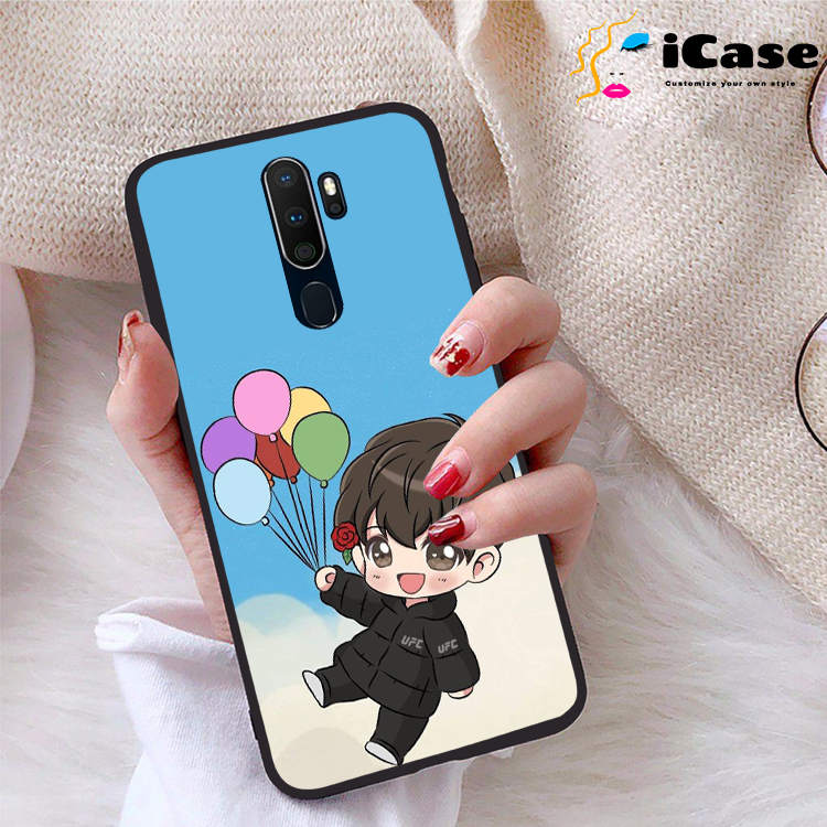 Ốp lưng Oppo A9 2020 viền dẻo TPU BST Chibi