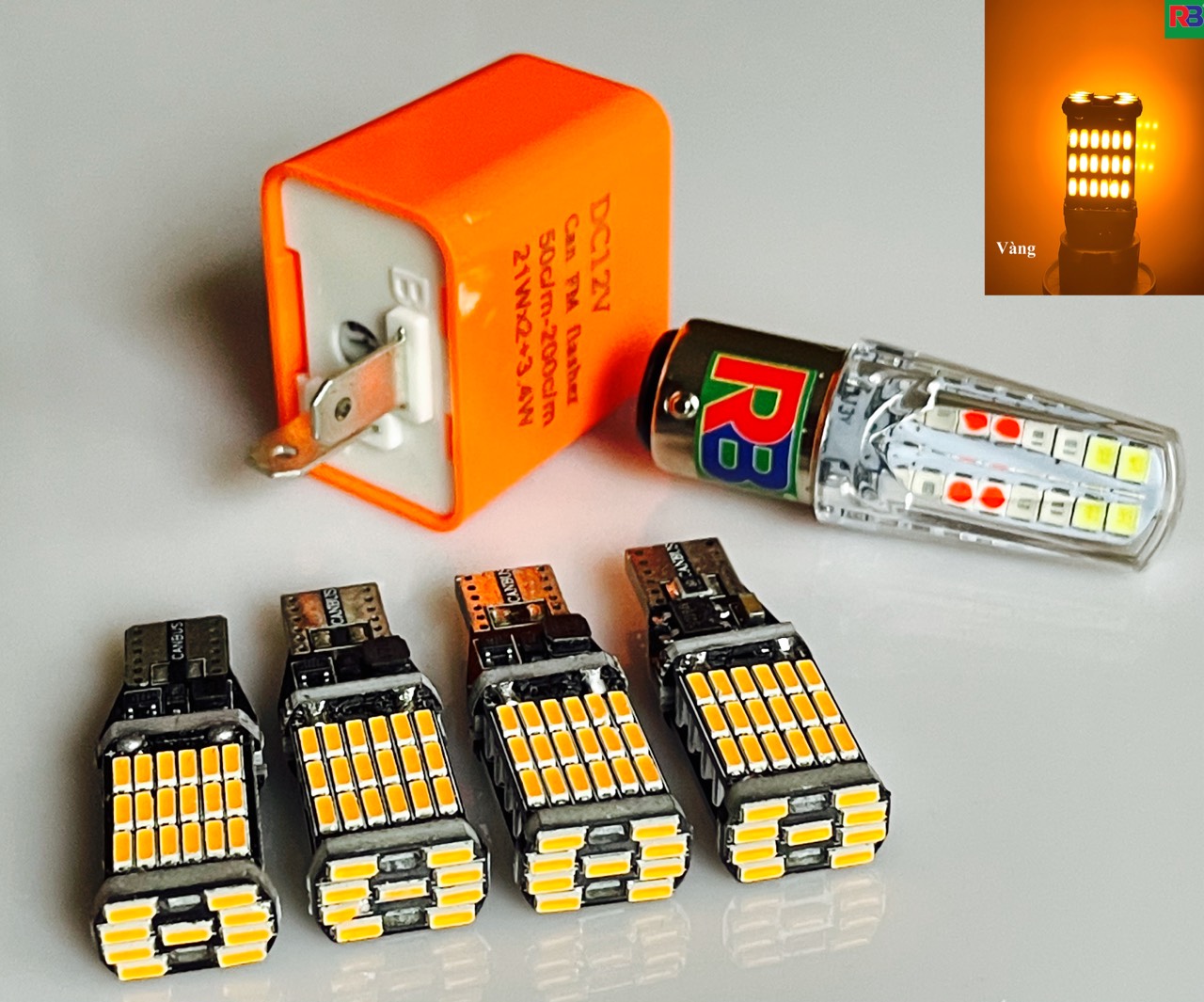 Combo4 BÓNG LED XINHAN T15 1 CỤC CHỚP1 HẬU AUDI PLUSĐèn LED Chân T15T10 ...