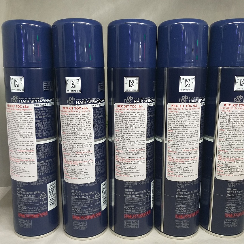 Keo xịt tạo kiểu R&B Hàn Quốc 300ml