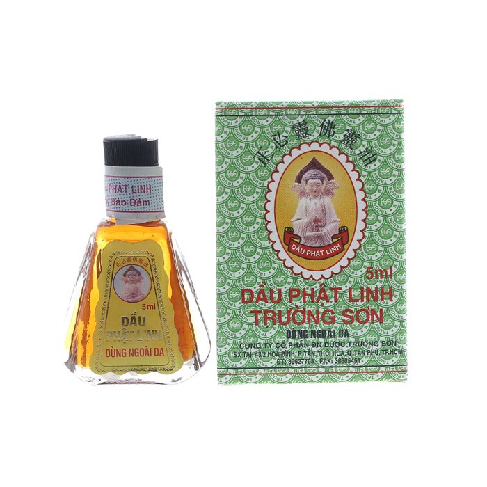 Dầu Gió Phật Linh Trường Sơn Chai 1,5ml/5ml