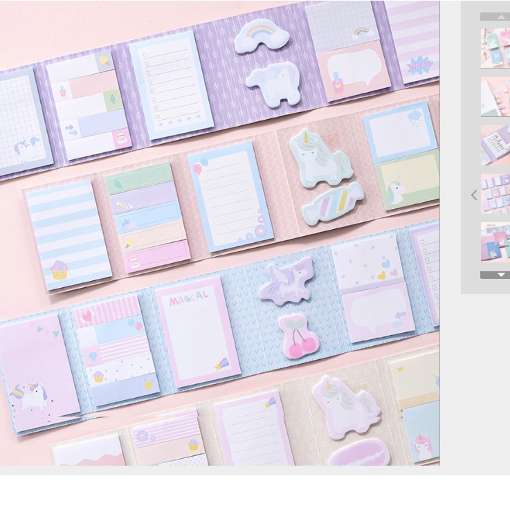 Giấy Note Heo Hồng/Unicorn, Dạng Quyển