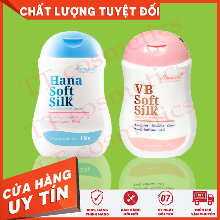 [100% Chính Hãng] dung dịch vệ sinh hanayuki vb soft silk màu hồng