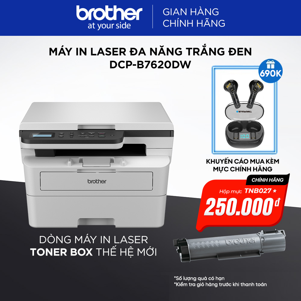Máy in laser đa năng trắng đen DCP-B7620DW