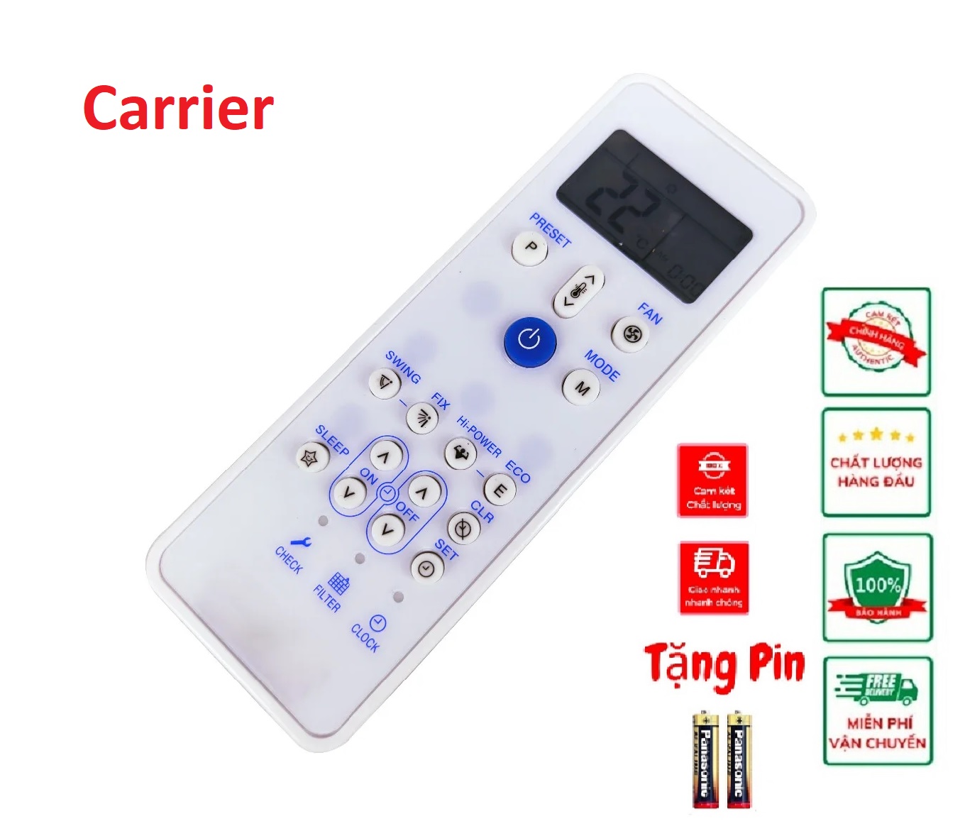 Remote Điều Khiển điều hòa máy lạnh Carrier