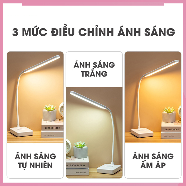 Đèn học, đèn bàn học tích điện chống cận DH06
