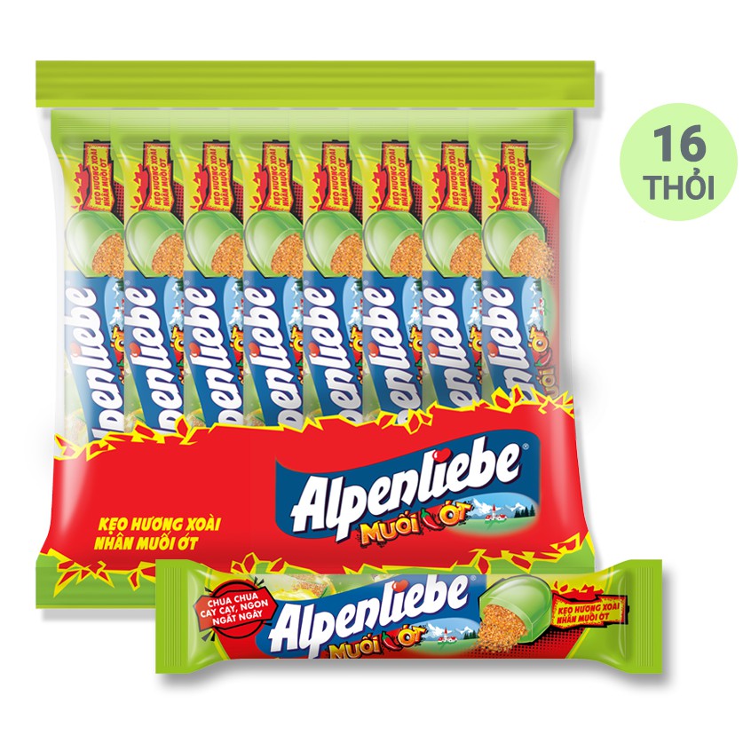 Combo 3 thỏi kẹo Alpenliebe Xoài muối ớt
