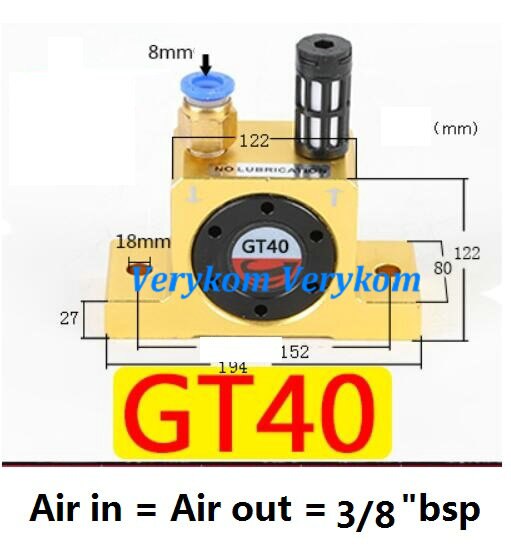 GT Series Pneumatic Air Turbine Vibrator Untuk Bin Hopper GT4 GT6 GT8 Gt10 Gt13 Gt16 Gt20 Gt25 Gt30 Gt36 Gt40 Gt48 Ysunsugreg GT Series Pneumatic Air Turbine Vibrator Untuk Bin Hopper GT4 GT6 GT8 Gt10 Gt13 Gt16 Gt20 Gt25 Gt30 Gt36 Gt40 Gt48 Ysunsugreg