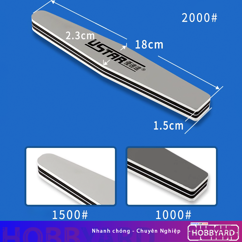 Bộ 5 món chà nhám USTAR cho mô hình