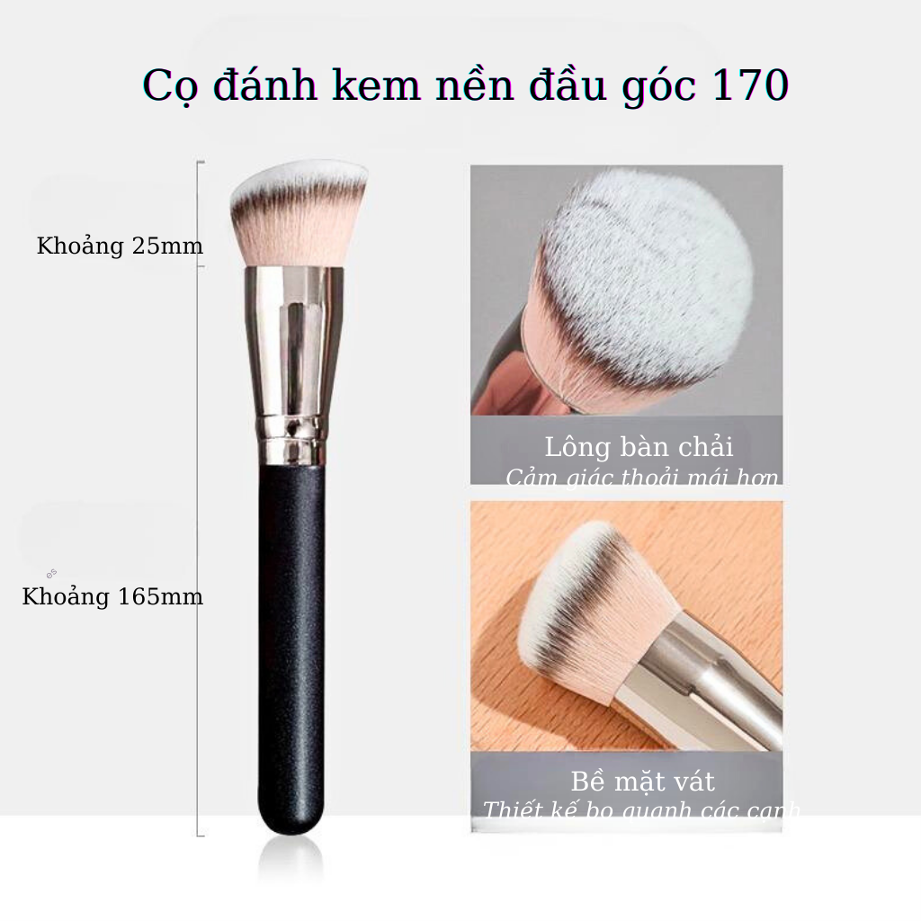Cọ tán nền trang điểm lông mềm dễ sử dụng
