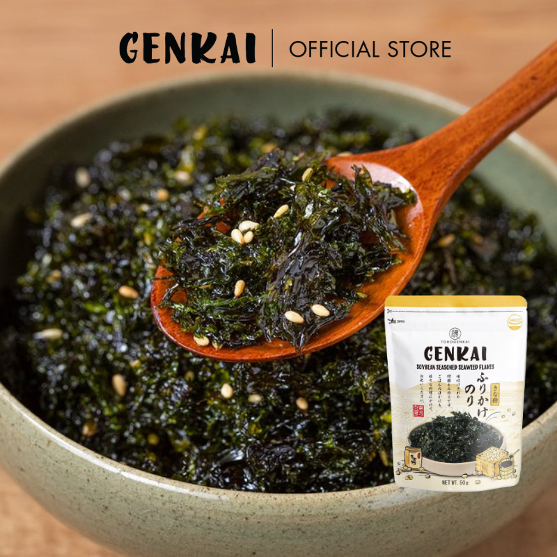 Rong Biển Trộn Cơm GENKAI Đậu nành 40g