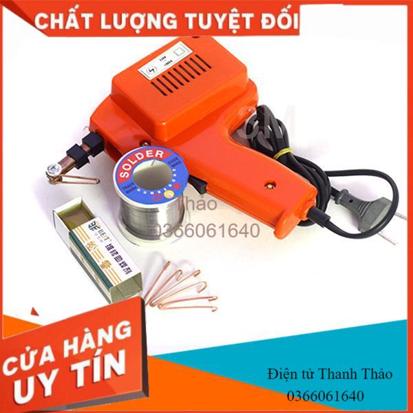 Mỏ Hàn Xung 220V-100W Bách Khoa Chuẩn ( Tặng 01 thiếc OK 100g, 01 hộp nhựa thông, 03 mũi hàn xung )