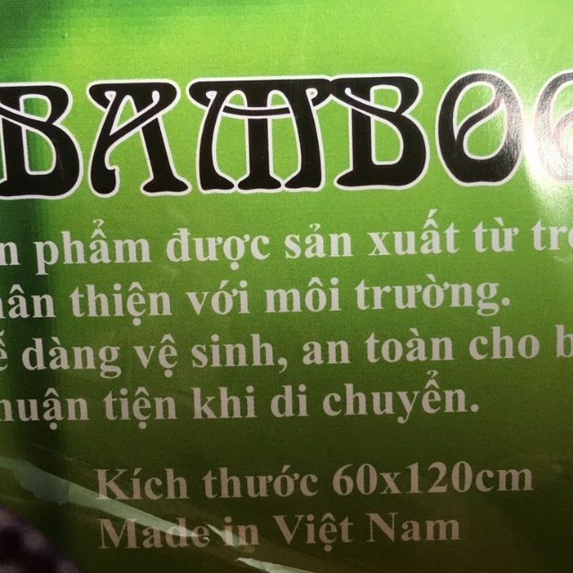 Chiếu trúc bamboo cho bé (nhiều mẫu 60×110)