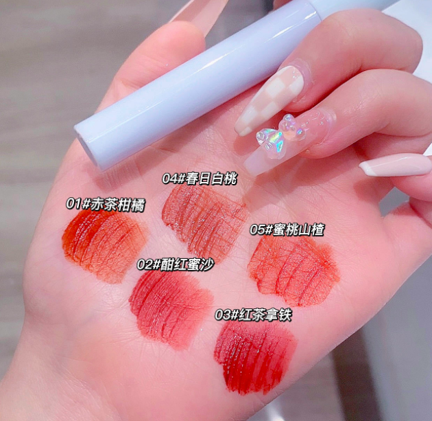 Set 5 cây kem son lì vongee gấu hồng , gấu xanh siêu dễ thương | set 5 son kem lì vongee gấu hồng, xanh siêu cute