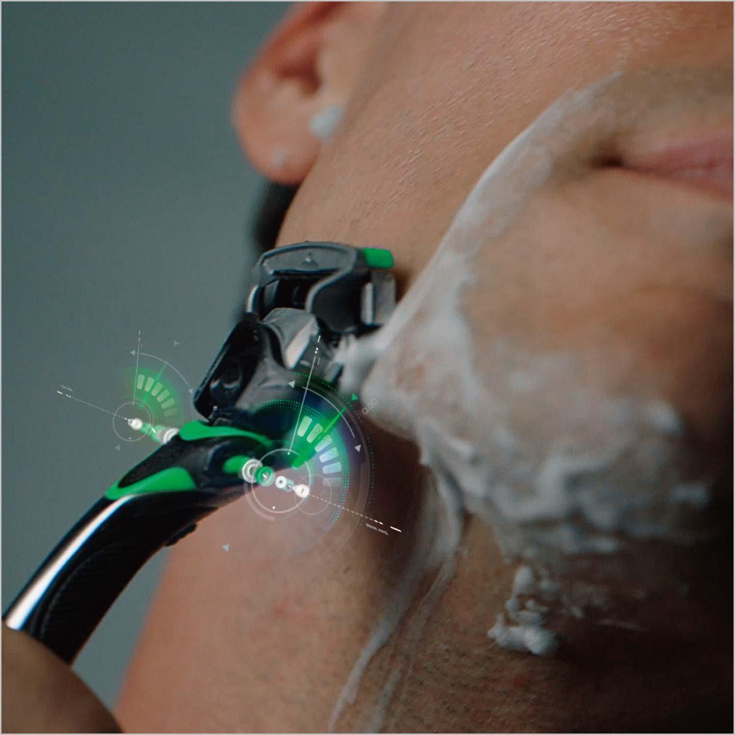 Dao cạo râu 5 lưỡi Schick Hydro 5 Custom - Nhật Bản (Xanh lá)