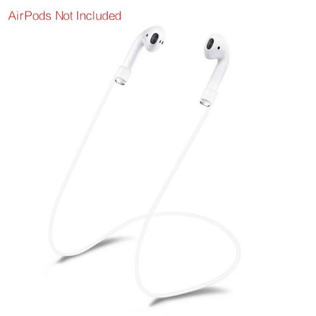 Portable Anti loss Silicone Earphone Cord Holder 55/70 Cm Cable For Apple Iphone X 8 7 AirPods Wireless Earphone Neckband Cord