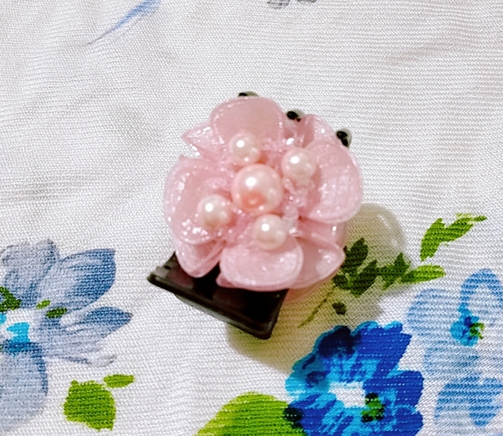 Kẹp càng cua 5 răng đính hoa 03