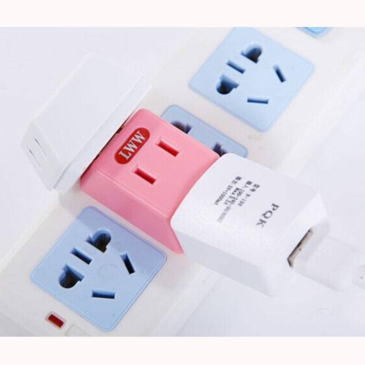 Phích cắm điện 1 ra 3 - Ba ổ cắm chuyển từ một chui cắm - Phích chuyển chân cắm điện, phích điện, ổ cắm chuyển đổi