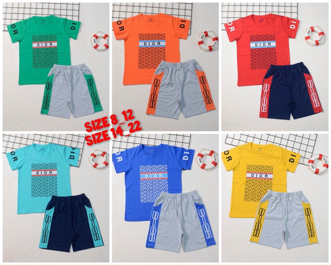 Đồ bộ bé trai size đại cồ từ 21kg-60kg thun cotton cao cấp