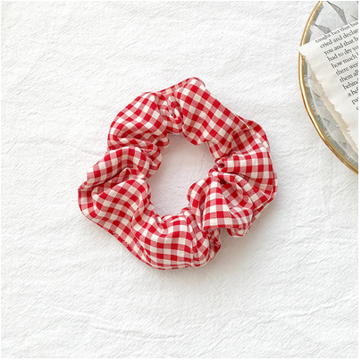 Dây Cột Tóc Scrunchies Vải Caro