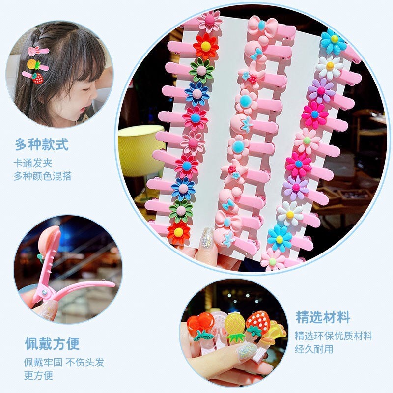 Sét 10 cặp tóc cho bé gái sành điệu
