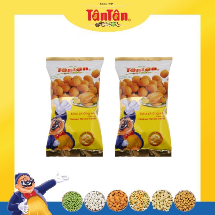 Combo 2 gói Đậu Phộng Tân Tân Vị Gà 28g