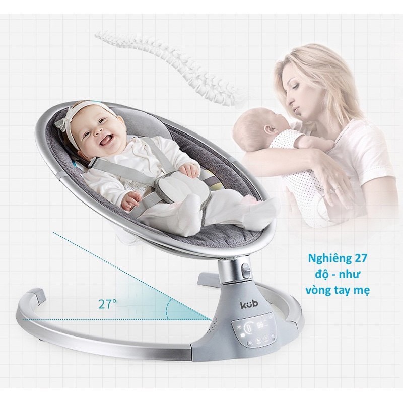 Nôi Kub điện tự động cho bé có nhạc