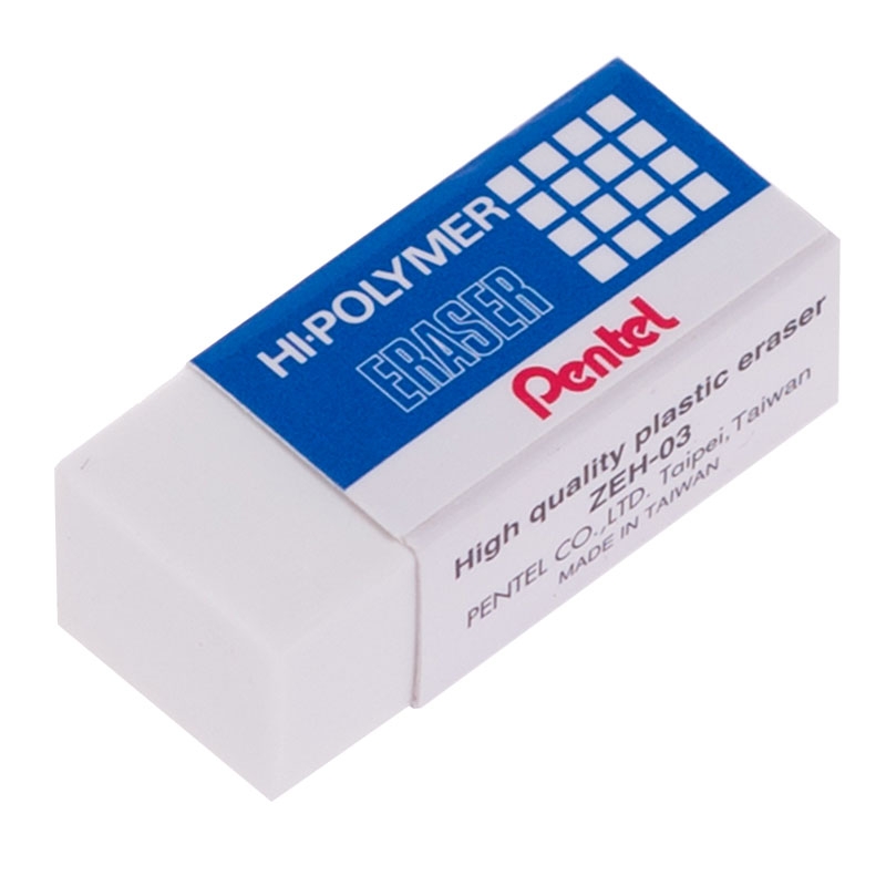 Tẩy chì pentel zeh-03n - màu trắng nhỏ