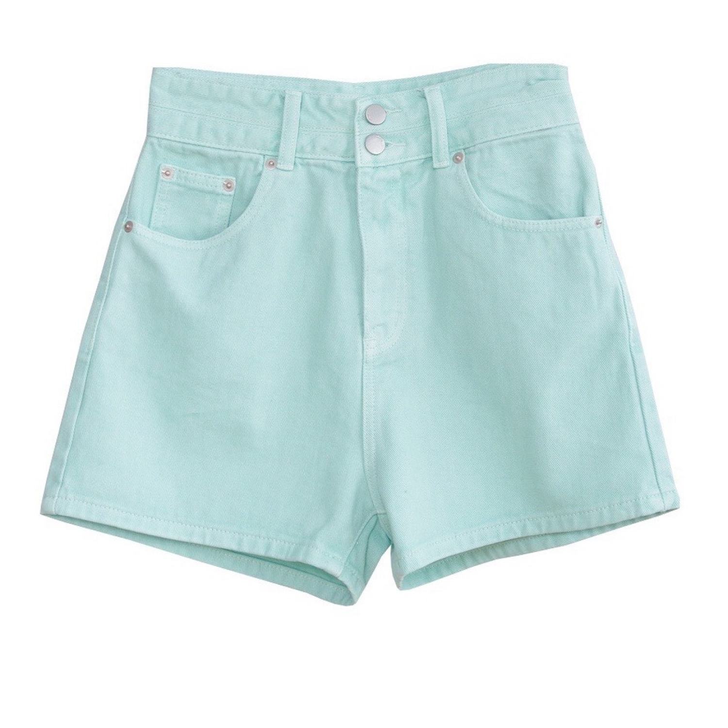Quần short kaki 2 nút lưng cao lật lai xinh xắn (SK1104)