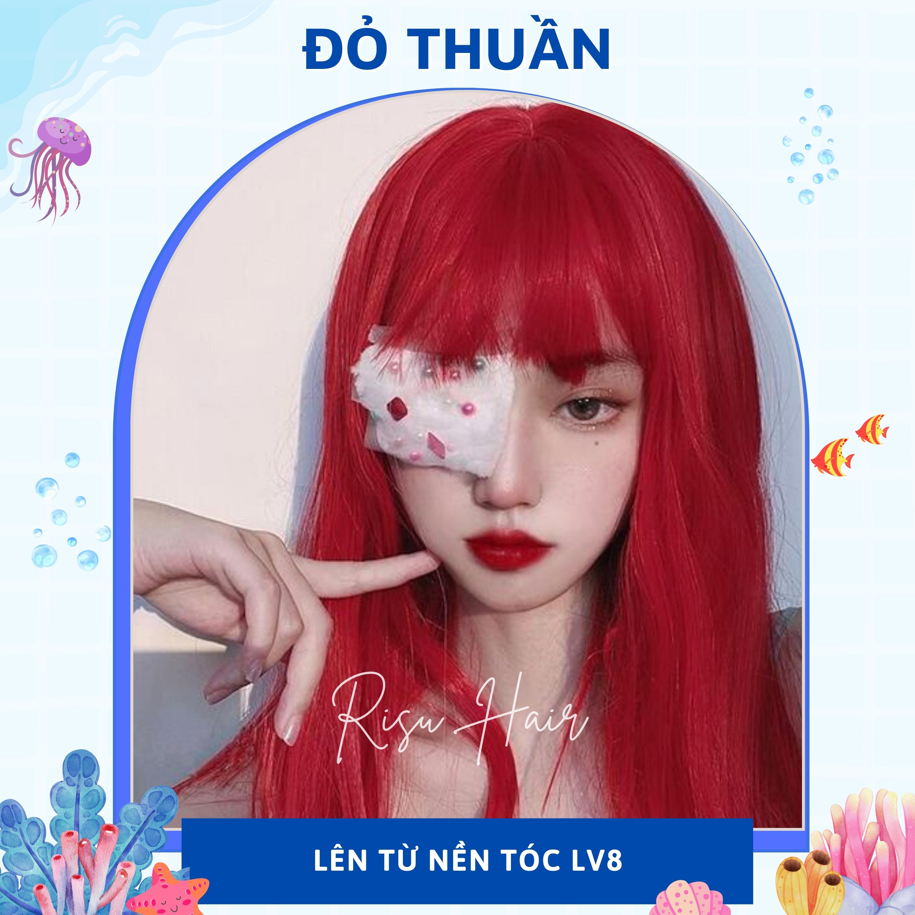 Thuốc Nhuộm Tóc Màu Đỏ Thuần - Risu Hair.
