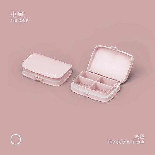 HKStorage Pill Case 4/6 grid Compartment Travel Pill Box Organizer Medicine Tablet Dispenser Organizer Pill Box Splitters Organizer